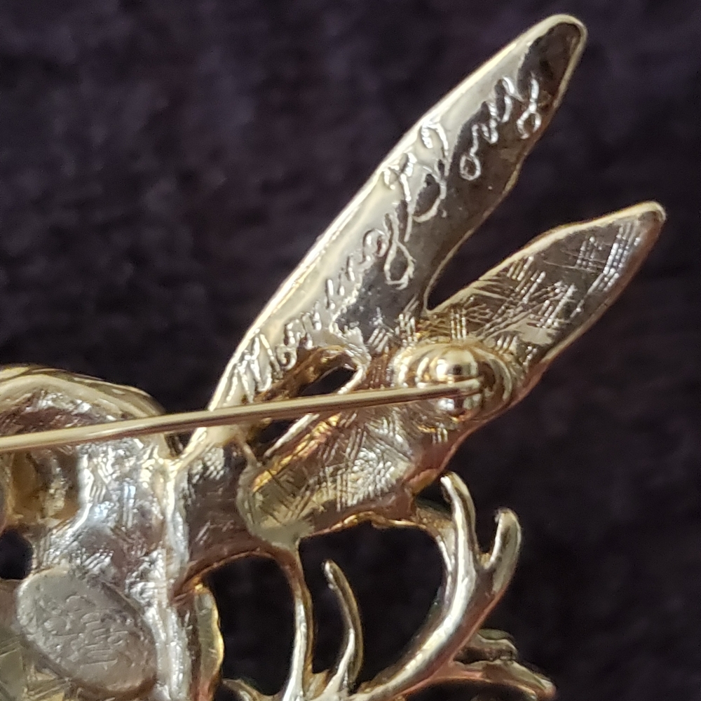 Vintage Kirk's Folly Morning Glory Brooch - Picture 8 of 10